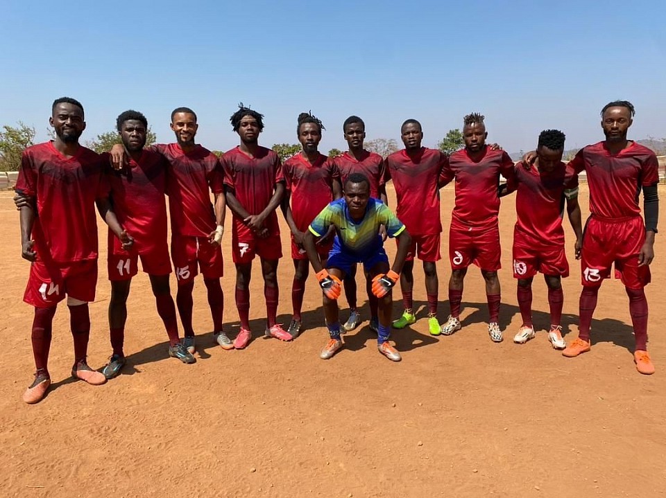 Our team sport in dzaleka refugee camp